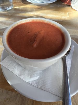 Coconut beet soup special   at Sweetwater Harvest Kitchen in Santa Fe