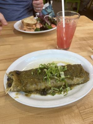 Vegan burrito   at Sweetwater Harvest Kitchen in Santa Fe