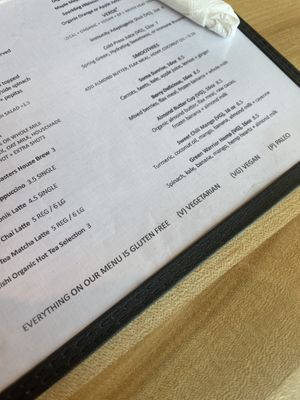 Everything gluten free!!   at Sweetwater Harvest Kitchen in Santa Fe