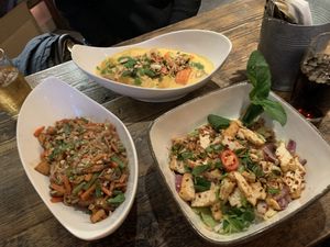 Forgot the names on the menu, but it was all delicious.  at Chum Chay in Cologne