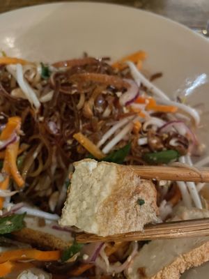 Tofu close-up  at Chum Chay in Cologne