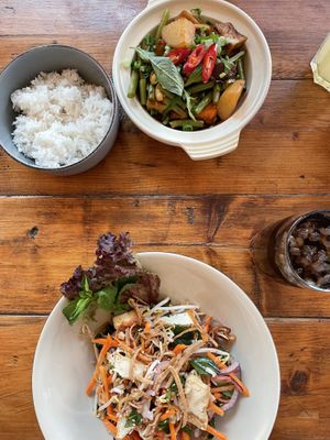 Kho to and salad  at Chum Chay in Cologne