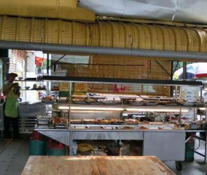 2014-09 buffet area at Evergreen Vegetarian House 长青素食之家 in Penang