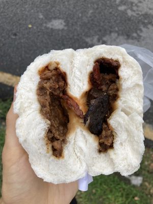 Big Bao inside   at Evergreen Vegetarian House 长青素食之家 in Penang