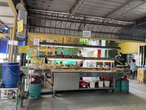 Buffet area  at Evergreen Vegetarian House 长青素食之家 in Penang