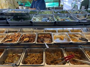 Food options  at Evergreen Vegetarian House 长青素食之家 in Penang