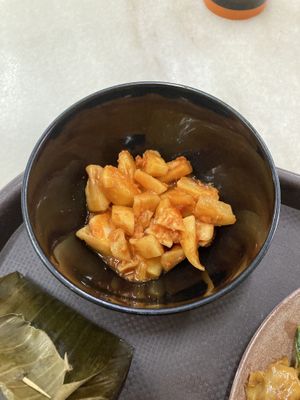 Pineapple dish. Delicious  at Evergreen Vegetarian House 长青素食之家 in Penang