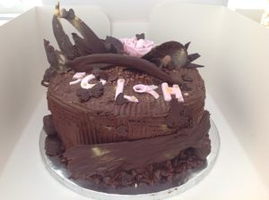 Rich chocolate cake  at Vegangela Rose Cakes in Cwmllynfell