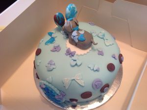 Baby shower cake.. at Vegangela Rose Cakes in Cwmllynfell