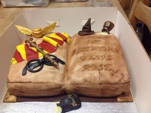 Harry Potter cake. at Vegangela Rose Cakes in Cwmllynfell