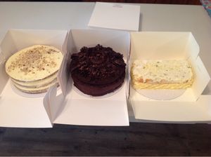 Carrot,chocolate,and coconut and lime cakes.. at Vegangela Rose Cakes in Cwmllynfell