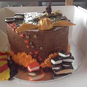 Harry Potter cake. at Vegangela Rose Cakes in Cwmllynfell