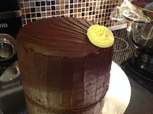 Rich chocolate cake.. at Vegangela Rose Cakes in Cwmllynfell