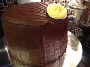 Rich chocolate cake... at Vegangela Rose Cakes in Cwmllynfell