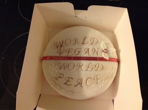 Xmas cake..fully loaded ..fruit and nut..mazipan ,fondant finish,preserved in sherry..gf option.. at Vegangela Rose Cakes in Cwmllynfell