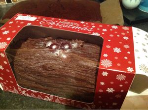Yule log. at Vegangela Rose Cakes in Cwmllynfell