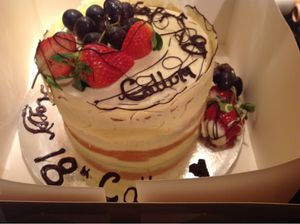 Vanilla cake at Vegangela Rose Cakes in Cwmllynfell