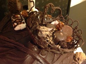 Choc birthday cake at Vegangela Rose Cakes in Cwmllynfell