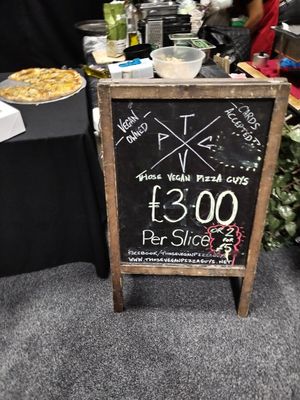 Stall at Those Vegan Pizza Guys in Caldicot