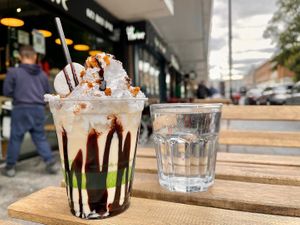 Milkshake at Cafe Thrive in Southampton