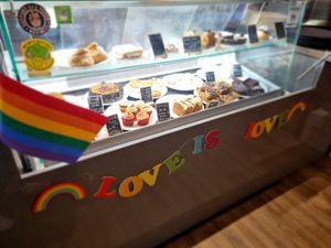 Cake and pride at Cafe Thrive in Southampton