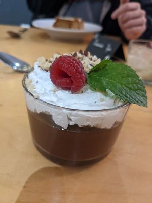 Chocolate mousse - Christmas special at Cafe Thrive in Southampton