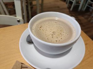 latte at Cafe Thrive in Southampton