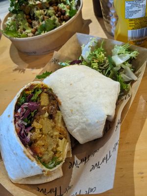 New years burrito 🤤 at Cafe Thrive in Southampton