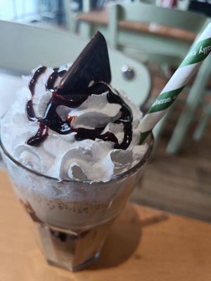 Mint latte at Cafe Thrive in Southampton