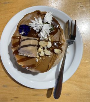 Biscoff cronut  at Cafe Thrive in Southampton