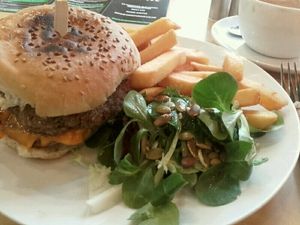 The 'Meaty' Burger at Cafe Thrive in Southampton