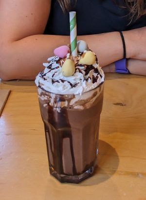 Mini egg milkshake at Cafe Thrive in Southampton