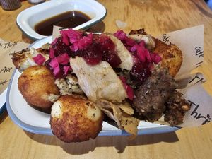 Loaded Christmas Roasties at Cafe Thrive in Southampton