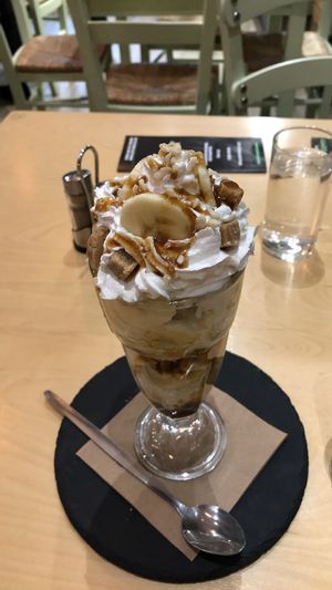 Banoffee bomb sundae at Cafe Thrive in Southampton