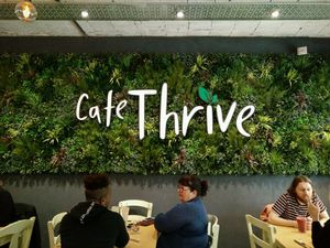 decor at Cafe Thrive in Southampton