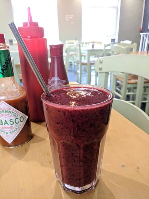 Very Berry Purple Smoothie at Cafe Thrive in Southampton