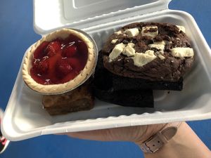 Mmm takeaway puddings! at Cafe Thrive in Southampton