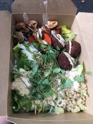 Falafel & Couscous Salad at Cafe Thrive in Southampton