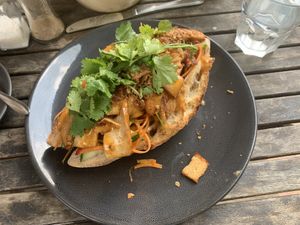 Tofu sandwich- delicious  at Little Lucky Cafe in Bacchus Marsh