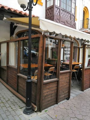 Dromos outside at Dromos Food in Rhodes