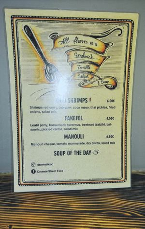 Fakefel at Dromos Food in Rhodes