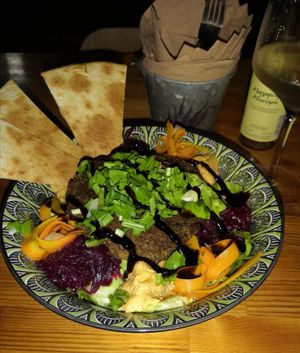 Fakefel as Salad at Dromos Food in Rhodes