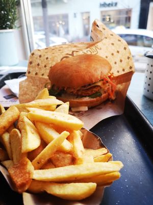 Kraut pleaser and fries at Swing Kitchen - Kaiserfeldgasse in Graz