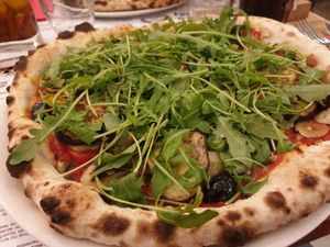 Vegan pizza at The Little Italy   in Annecy
