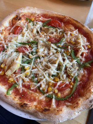 Pizza Vege with vegan cheese  at Pizzeria Gallus in Bled