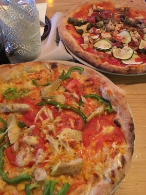 Veggie pizza w/ vegan cheese & tofu cheeseless  at Pizzeria Gallus in Bled