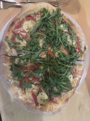 Massive vegan pizza    at Pizzeria Gallus in Bled