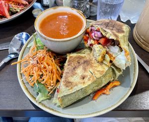 Great vegan wrap & soup!  at Bastion Kitchen in Athlone
