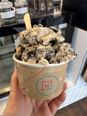 Soymilk, Peanut Butter, Oreo 10/10  at N'Ice Cream Factory in Wroclaw