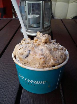 soy milk oreo peanut butter salted caramel at N'Ice Cream Factory in Wroclaw